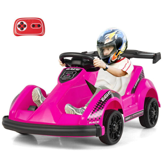 Electric Go Cart for Kids with Remote Control and Safety Features