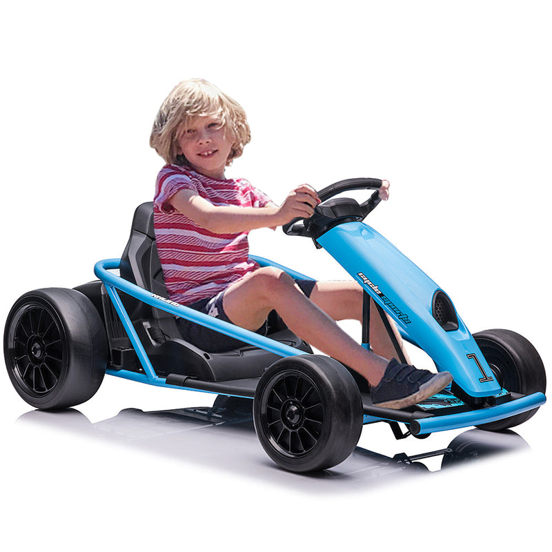 Load image into Gallery viewer, 300W Electric Go Kart for Kids - Powerful Motors for Outdoor Drifting Fun!
