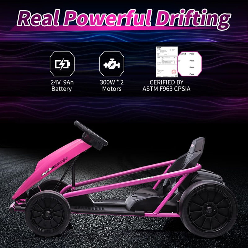 Load image into Gallery viewer, High-Speed Electric Go Kart for Kids - Perfect Racing Toy Gift!
