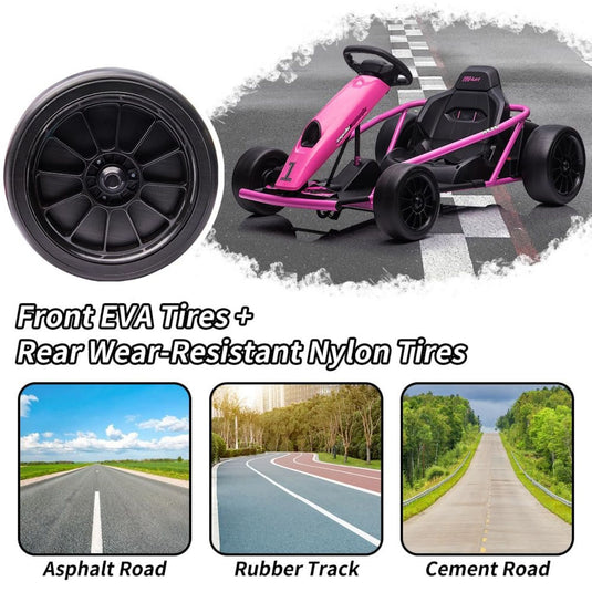 High-Speed Electric Go Kart for Kids - Perfect Racing Toy Gift!