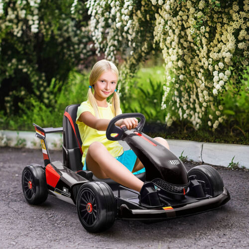 Load image into Gallery viewer, Electric Go Kart for Kids Ages 6-12 with Remote Control and Music Horn
