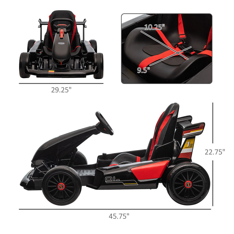 Load image into Gallery viewer, Electric Go Kart for Kids Ages 6-12 with Remote Control and Music Horn
