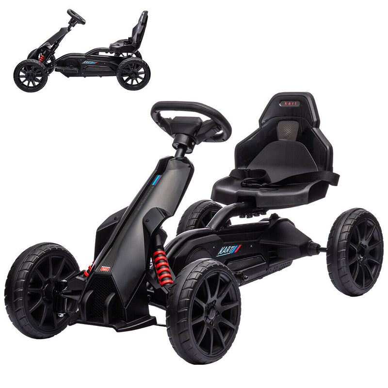 Load image into Gallery viewer, Electric Go Kart for Kids with 2 Speeds and EVA Wheels - 12V Battery Powered Ride On Car
