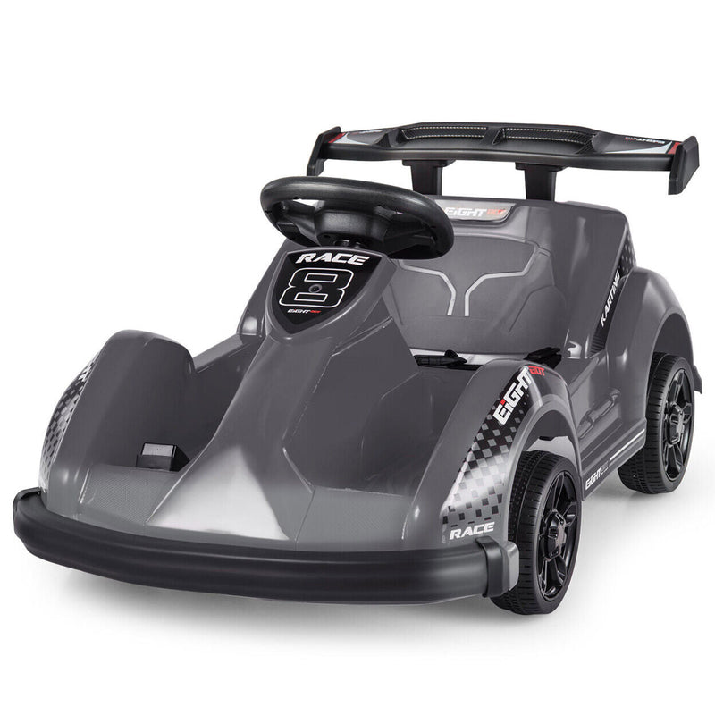 Load image into Gallery viewer, Electric Go Kart for Kids with Bumper, Music, and 4 Wheels - 6V Battery Powered Ride-On Racer
