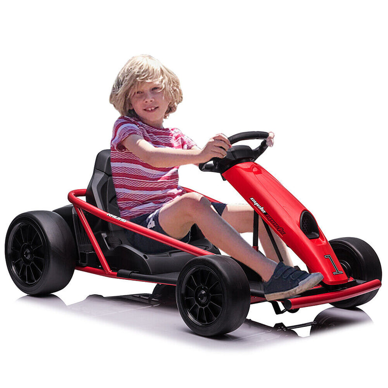 Load image into Gallery viewer, Electric GoKart Pro: High-Speed Racing Car with MP3 Player for Kids (24V, 3.7-8MPH)
