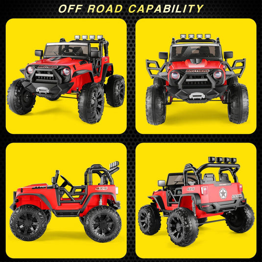 400W Electric 2 Seater Ride-On Truck for Kids with Remote Control and MP3 Player