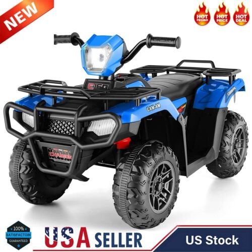 Load image into Gallery viewer, Electric Kids ATV 4-Wheeler Quad Car with MP3 Player - Blue
