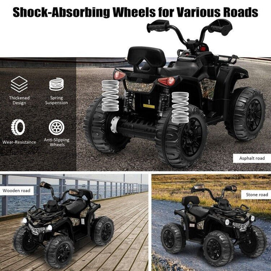 Electric Kids ATV 4 Wheeler with MP3 Player and Headlights - 2 Speeds for Exciting Driving Experience