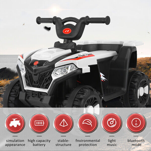 Load image into Gallery viewer, Electric Kids ATV: 6V Battery-Powered 4-Wheeled Beach Ride-On Car
