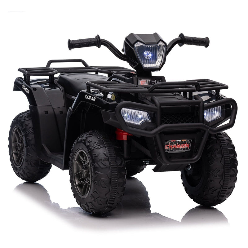 Load image into Gallery viewer, Electric Kids ATV Quad Car with MP3 Player and 4WD Drive in Black
