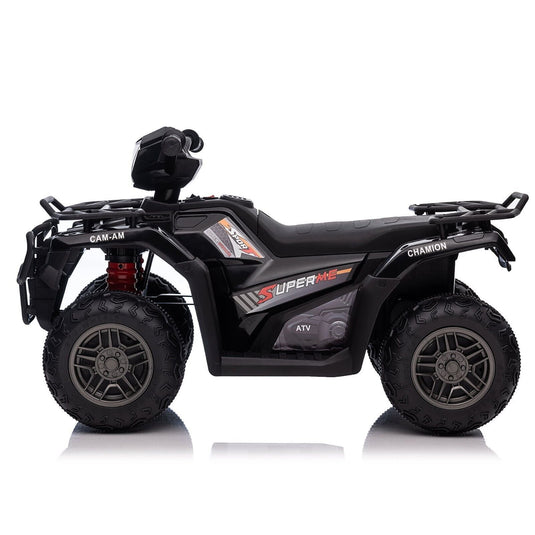Electric Kids ATV Quad Car with MP3 Player and 4WD Drive in Black