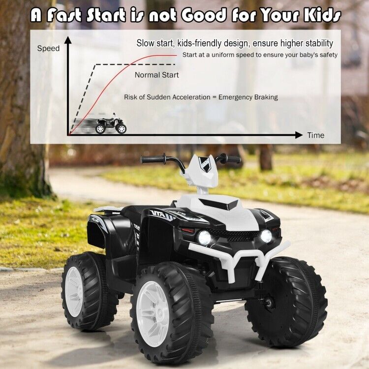 Load image into Gallery viewer, Electric Kids ATV Quad Ride On Car with LED Lights, Music, and USB - Suitable for Boys and Girls Alike
