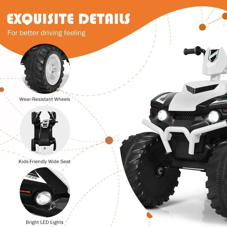 Load image into Gallery viewer, Electric Kids ATV Quad Ride On Car with LED Lights, Music, and USB - Suitable for Boys and Girls Alike
