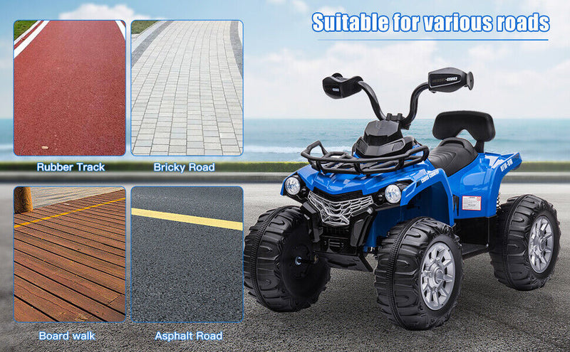 Load image into Gallery viewer, Electric Kids ATV Ride On Car with Music and LED Lights - Black Quad 4-Wheeler for Endless Fun
