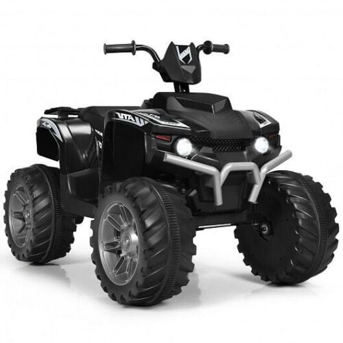 Load image into Gallery viewer, Electric Kids ATV with LED Lights and Treaded Tires - Black
