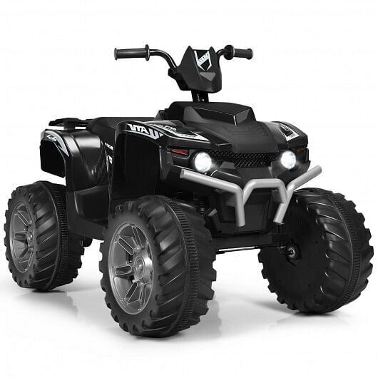 Load image into Gallery viewer, Electric Kids ATV with LED Lights and Treaded Tires - Black
