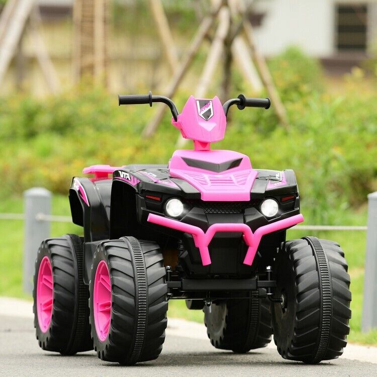 Load image into Gallery viewer, Electric Kids ATV with Manual Drive, LED Lights, and Treaded Tires - Fun Vehicle Toy for Children
