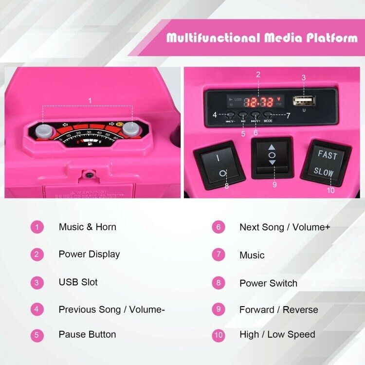 Load image into Gallery viewer, Electric Kids ATV with Manual Drive, LED Lights, and Treaded Tires - Fun Vehicle Toy for Children
