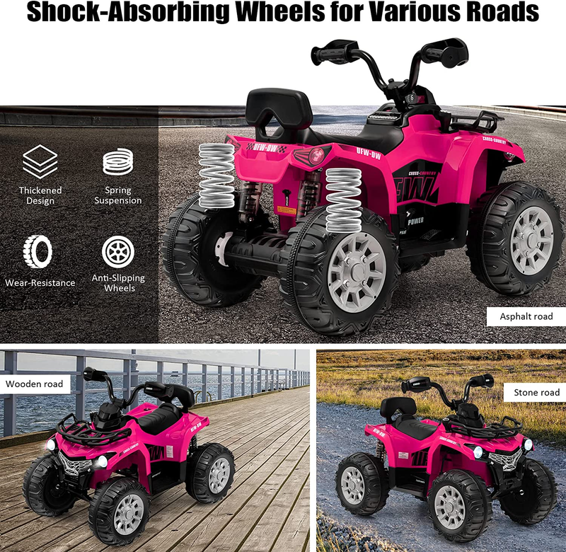 Load image into Gallery viewer, Electric Kids ATV with Music, Headlights, and MP3 Player - Rev Up the Fun!
