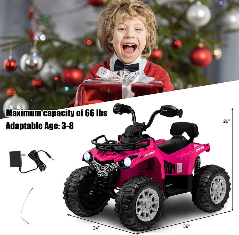 Load image into Gallery viewer, Electric Kids ATV with Music, Headlights, and MP3 Player - Rev Up the Fun!

