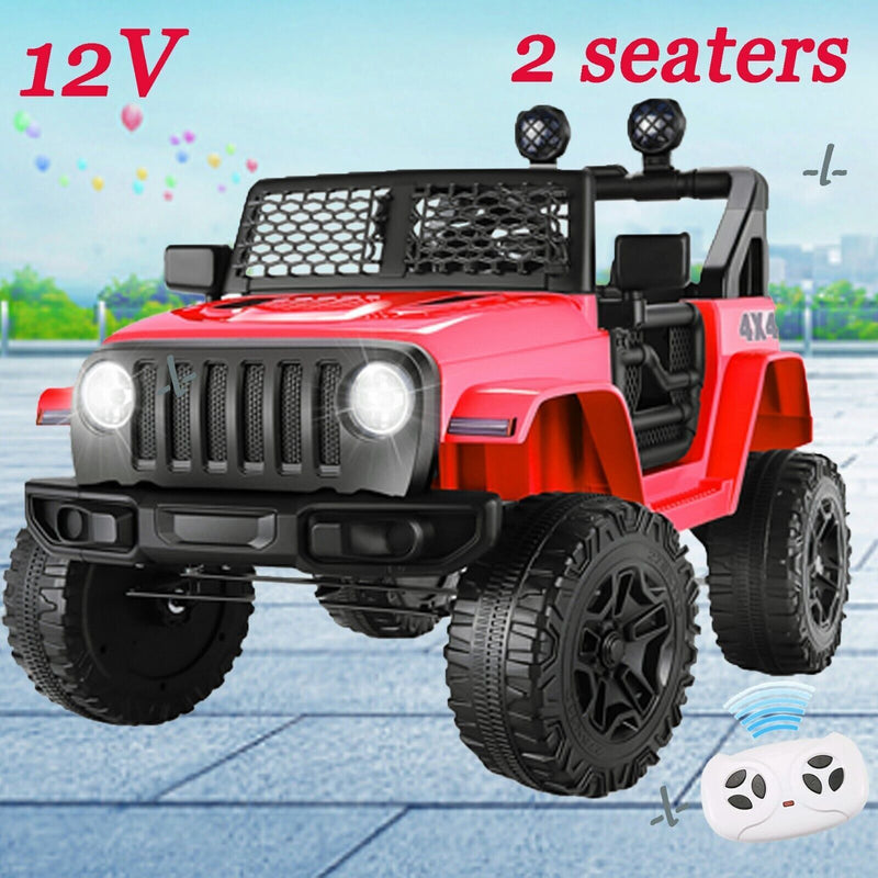 Load image into Gallery viewer, Electric Kids Car 4 Wheels Ride on JEEP Truck with Remote Control - 12V Toy Vehicle
