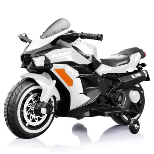 Load image into Gallery viewer, Electric Kids Motorbike with Rechargeable Battery - White
