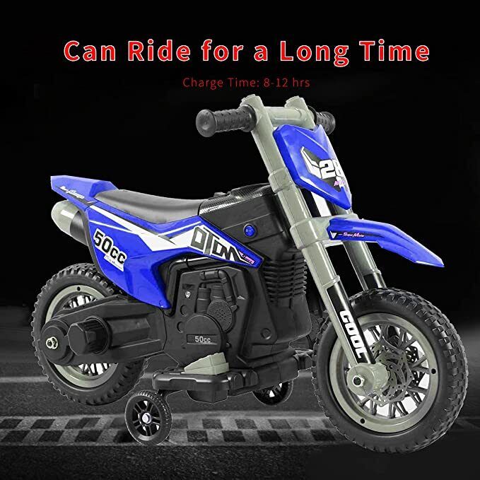 Load image into Gallery viewer, Electric Kids&#39; Off-Road Motorcycle with Training Wheels - Perfect Gift for Little Riders
