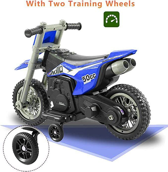 Electric Kids' Off-Road Motorcycle with Training Wheels - Perfect Gift for Little Riders
