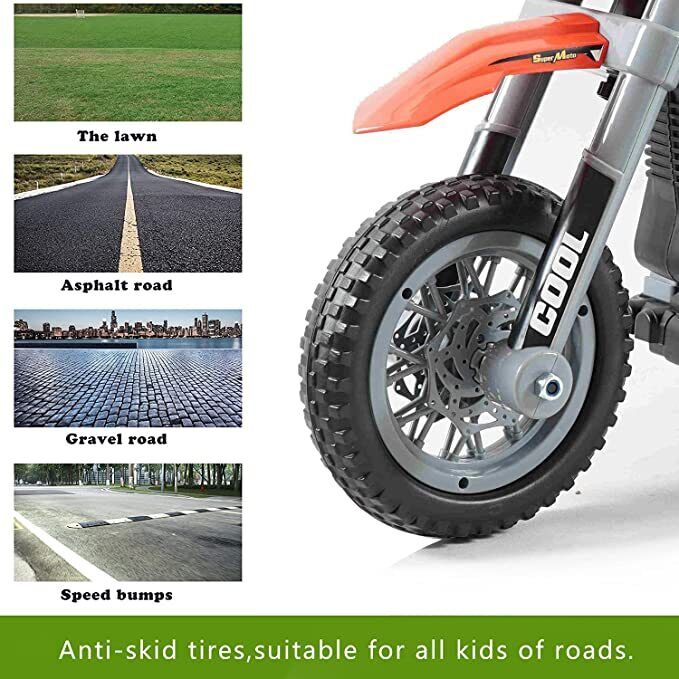 Load image into Gallery viewer, Electric Kids&#39; Off-Road Motorcycle with Training Wheels - Perfect Gift for Little Riders
