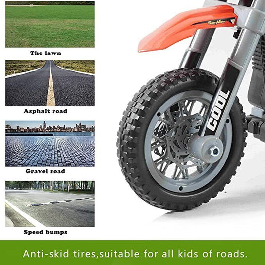 Electric Kids' Off-Road Motorcycle with Training Wheels - Perfect Gift for Little Riders