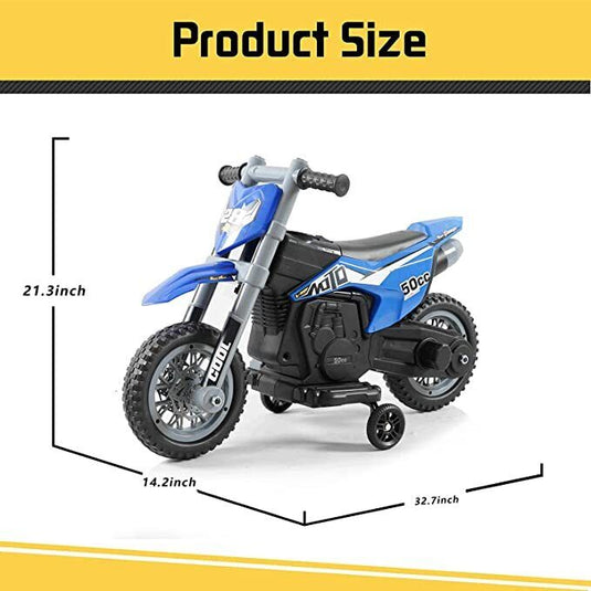 Electric Kids' Off-Road Motorcycle with Training Wheels - Perfect Gift for Little Riders