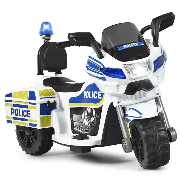 Load image into Gallery viewer, Electric Kids Police Ride On 3 Wheel Motorcycle with MP3 Player - Toddler Car Toy

