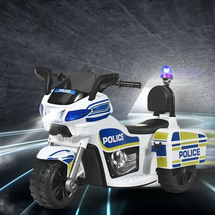 Load image into Gallery viewer, Electric Kids Police Ride On 3 Wheel Motorcycle with MP3 Player - Toddler Car Toy
