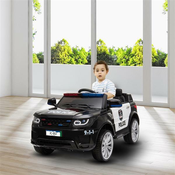 Load image into Gallery viewer, Electric Kids Police SUV Ride-On Car with Remote Control, LED Lights, Music, and Horn
