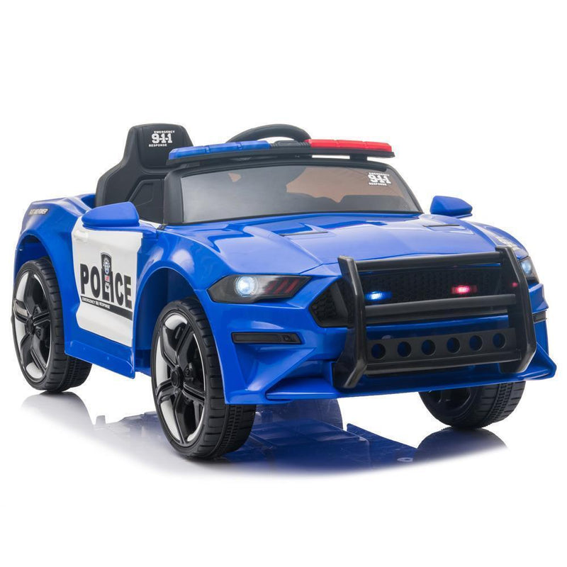 Load image into Gallery viewer, Electric Kids Police SUV Ride-On Toy Car with 2 Speeds and Music - Blue
