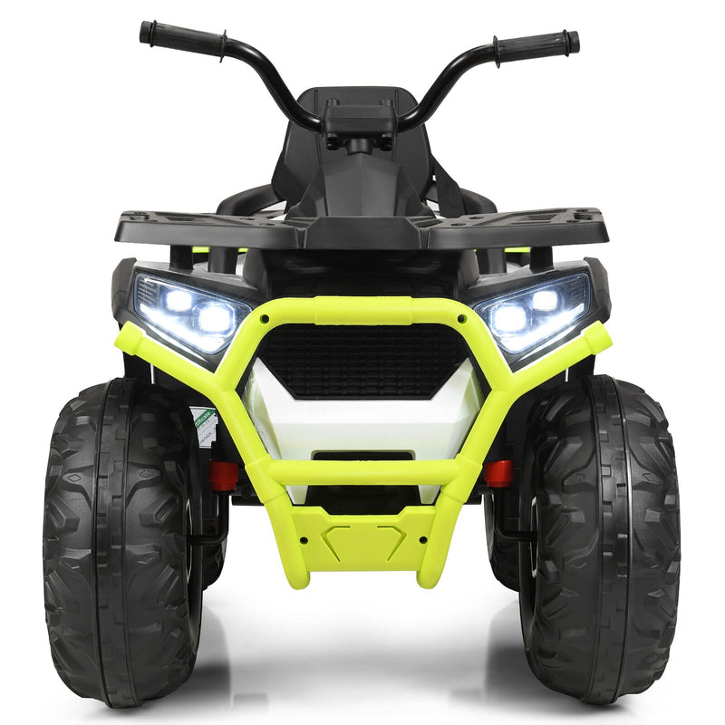 Load image into Gallery viewer, Electric Kids Ride On ATV 4-Wheeler Quad with LED Lights in White - 12V
