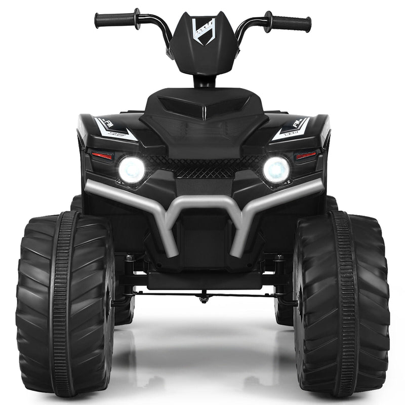 Load image into Gallery viewer, Electric Kids Ride On ATV 4-Wheeler Quad with Music and LED Lights - Black
