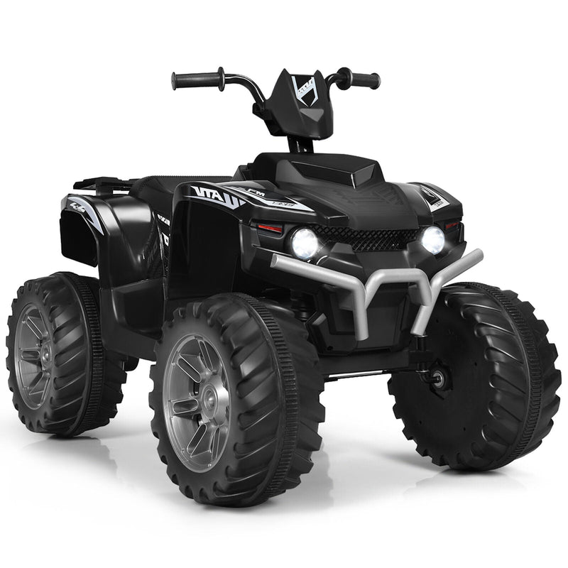 Load image into Gallery viewer, Electric Kids Ride On ATV 4-Wheeler Quad with Music and LED Lights - Black
