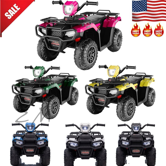 Electric Kids Ride On ATV 4-Wheeler Quad with Music and LED Lights - Perfect Gift for Children