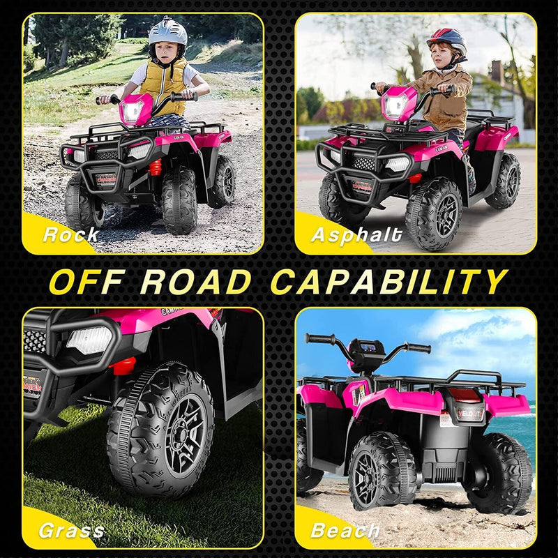 Load image into Gallery viewer, Electric Kids Ride On ATV 4-Wheeler Quad with Music and LED Lights - Perfect Gift for Kids!
