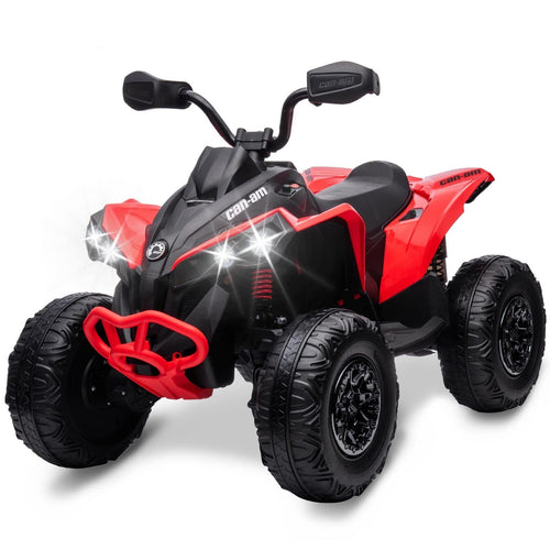 Electric Kids Ride On ATV 4-Wheeler with Music and LED Lights - All-Terrain Fun!