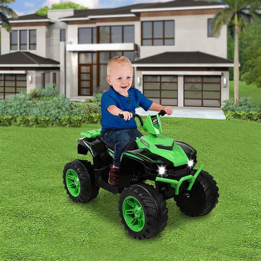 Electric Kids Ride-On ATV with Dual Drive and MP3 Player - 12V 7AH Battery - Summer Edition