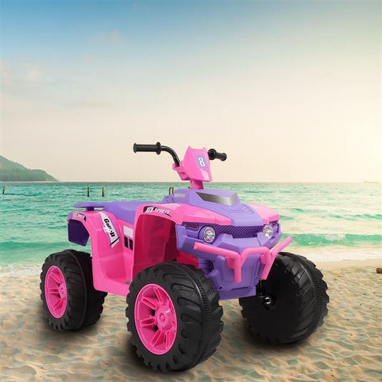 Electric Kids Ride-On ATV with Dual Drive and MP3 Player - 12V 7AH Battery - Summer Edition