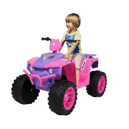 Electric Kids Ride-On ATV with Dual Drive and MP3 Player - 12V 7AH Battery - Summer Edition