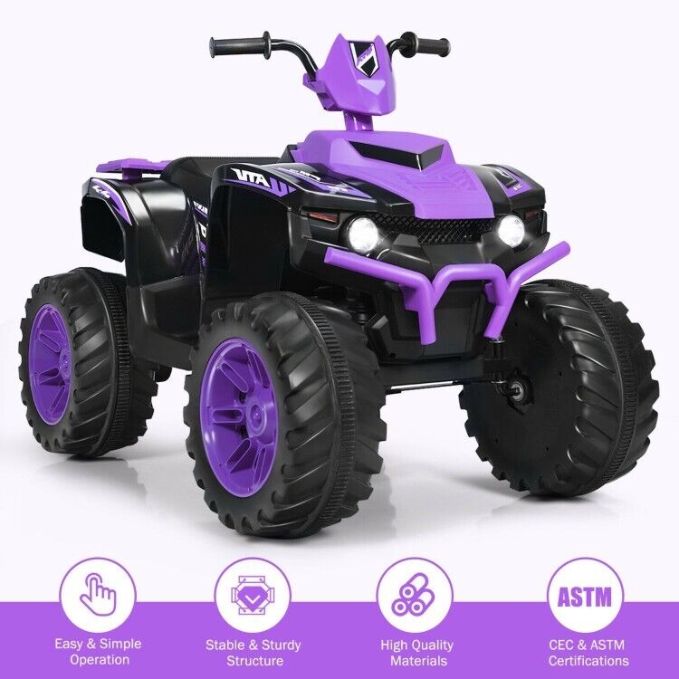 Load image into Gallery viewer, Electric Kids Ride On ATV with Music, LED Lights, and Treaded Tires - Perfect for Toddlers!
