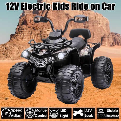 Load image into Gallery viewer, Electric Kids Ride-On Beach Car ATV Truck Toy with 2 Speeds, MP3 Player, and LED Lights
