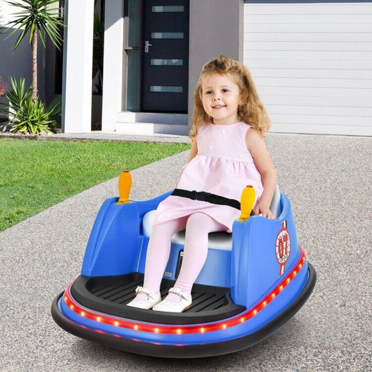 Electric Kids Ride-On Bumper Car with Flashing Lights - Perfect Toddler Toy Gift