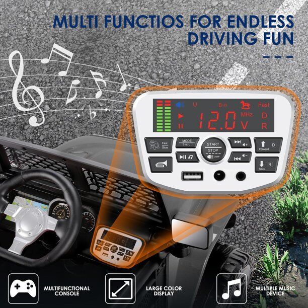 Load image into Gallery viewer, Electric Kids Ride-On SUV with 3-Speeds, MP3 Player, and Remote Control - 12V USA Edition
