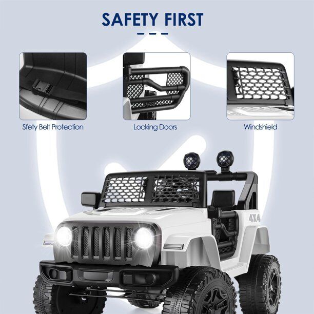 Load image into Gallery viewer, Electric Kids Ride-On Car Truck SUV with 3-Speeds, MP3 Player, and Remote Control - 12V USA
