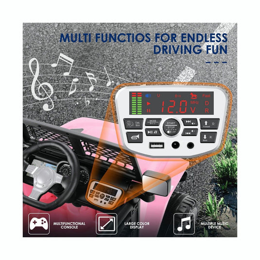 Electric Kids Ride-On Car Truck SUV with 3-Speeds, MP3 Player, and Remote Control - 12V USA